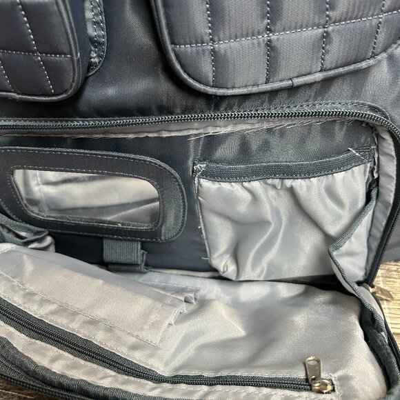 Lug Quilted Tote Bag in Dark Green - Picture 5 of 12